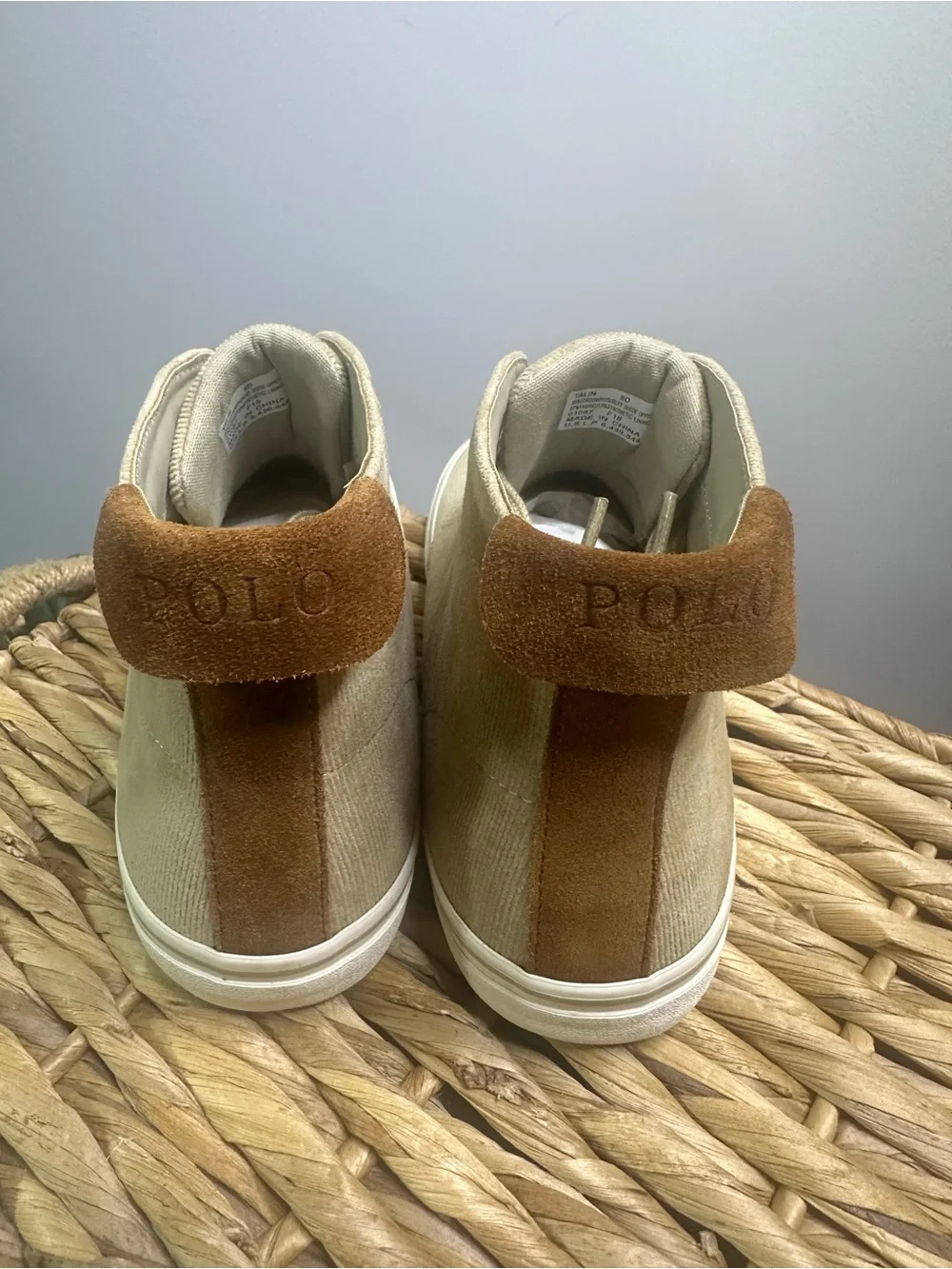 Polo by Ralph Lauren Tan Canvas Chukka Boots